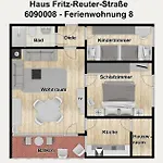 Haus Fritz-reuter-strasse 8 Lejlighed *